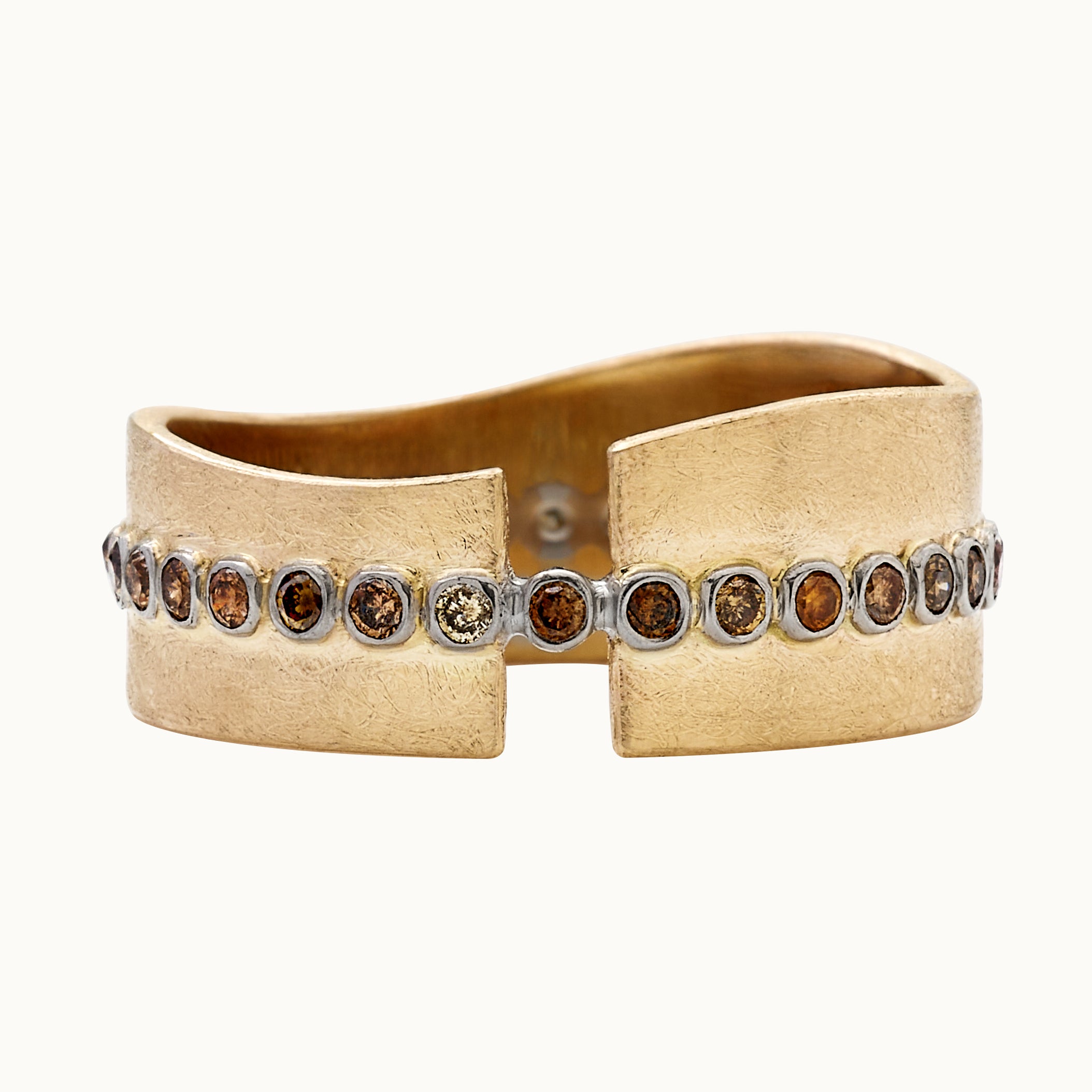 SOLAR FLARE: Wide Diamond Eternity Band