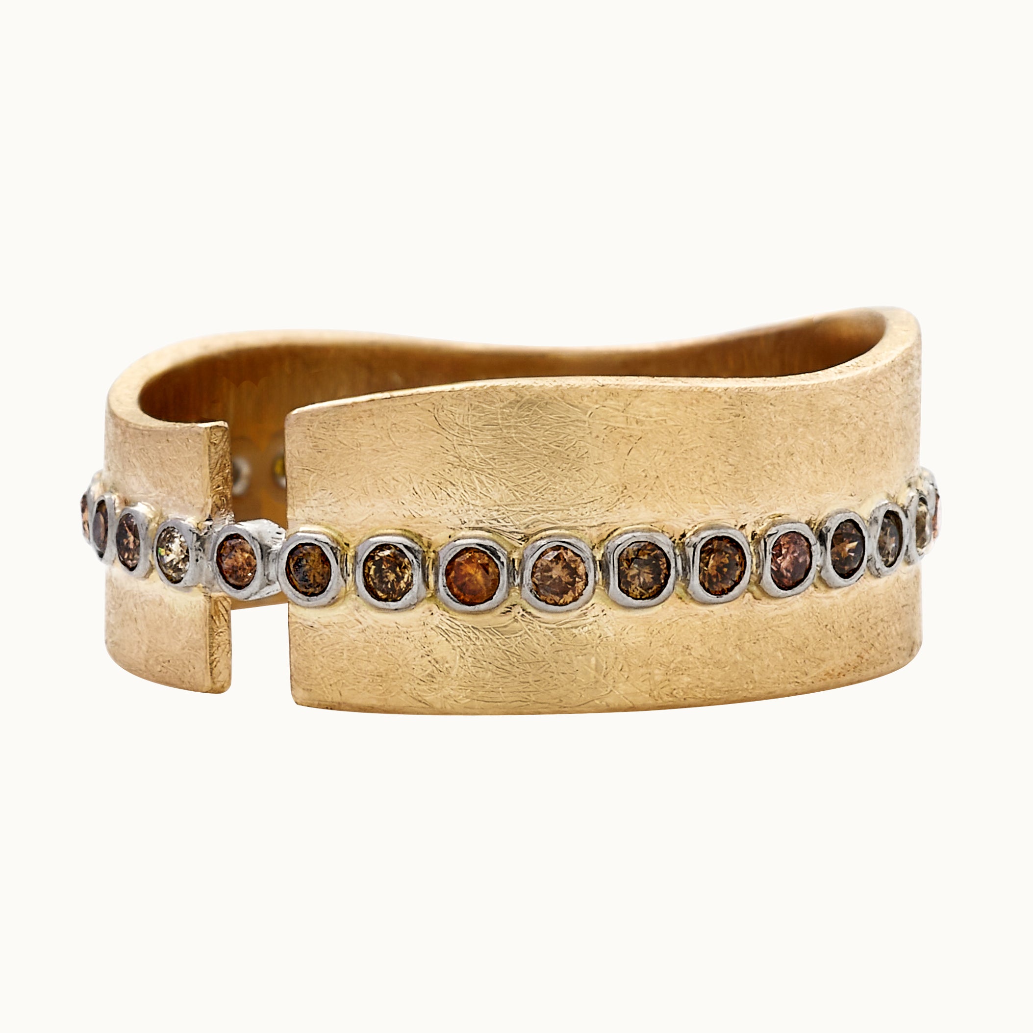 SOLAR FLARE: Wide Diamond Eternity Band