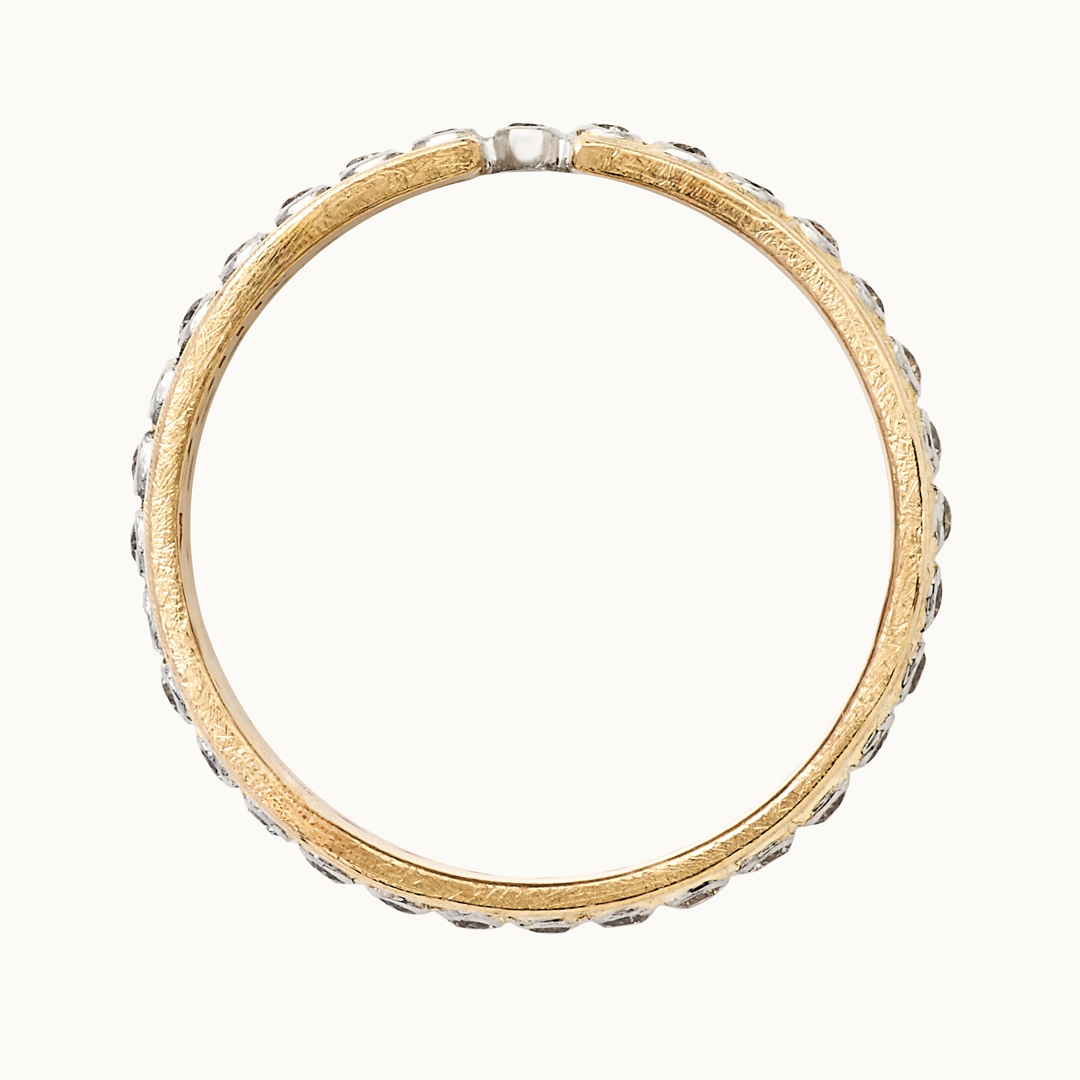 SOLAR FLARE: Wide Diamond Eternity Band