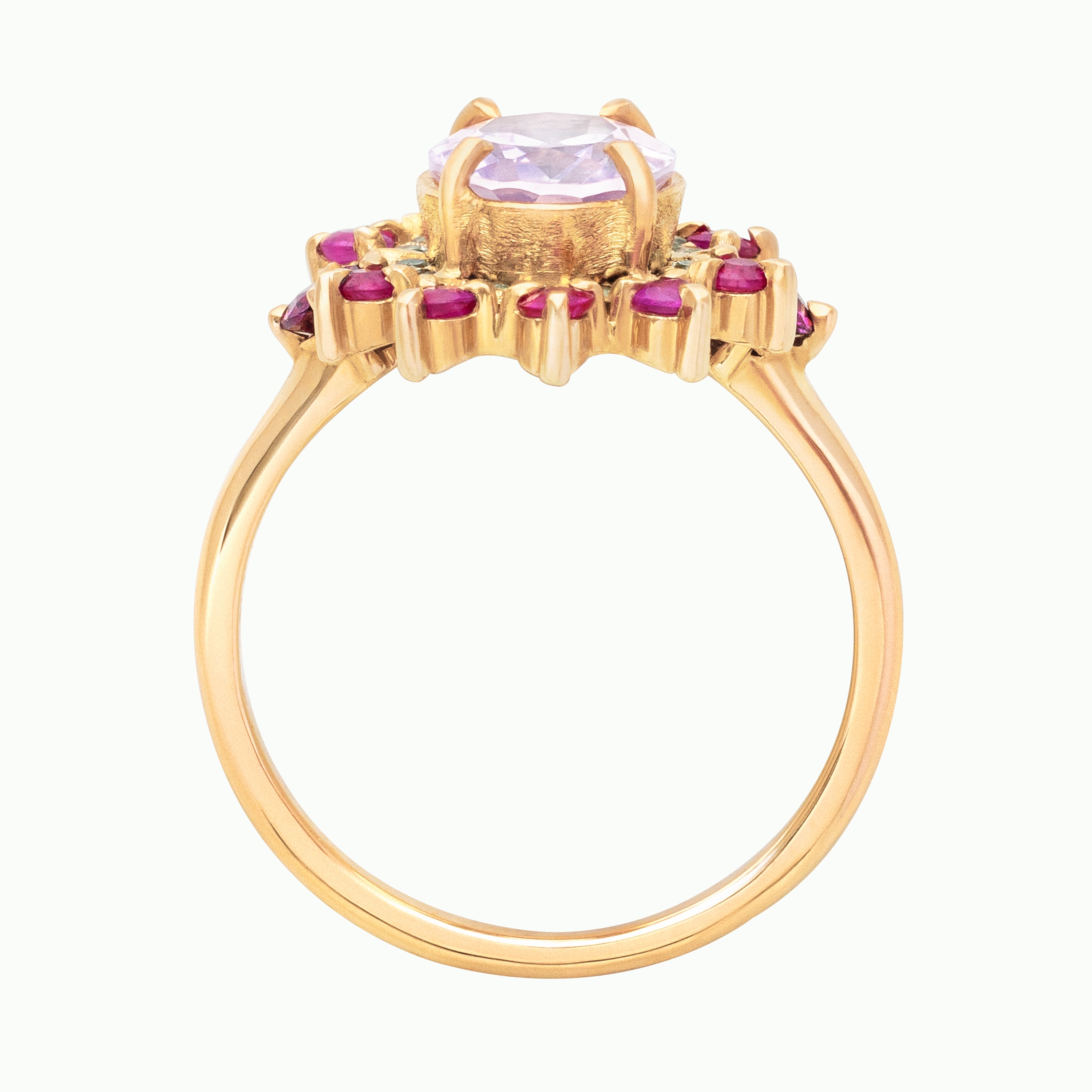 FLORA: Quartz, Ruby, Sapphire, and Garnet Ring
