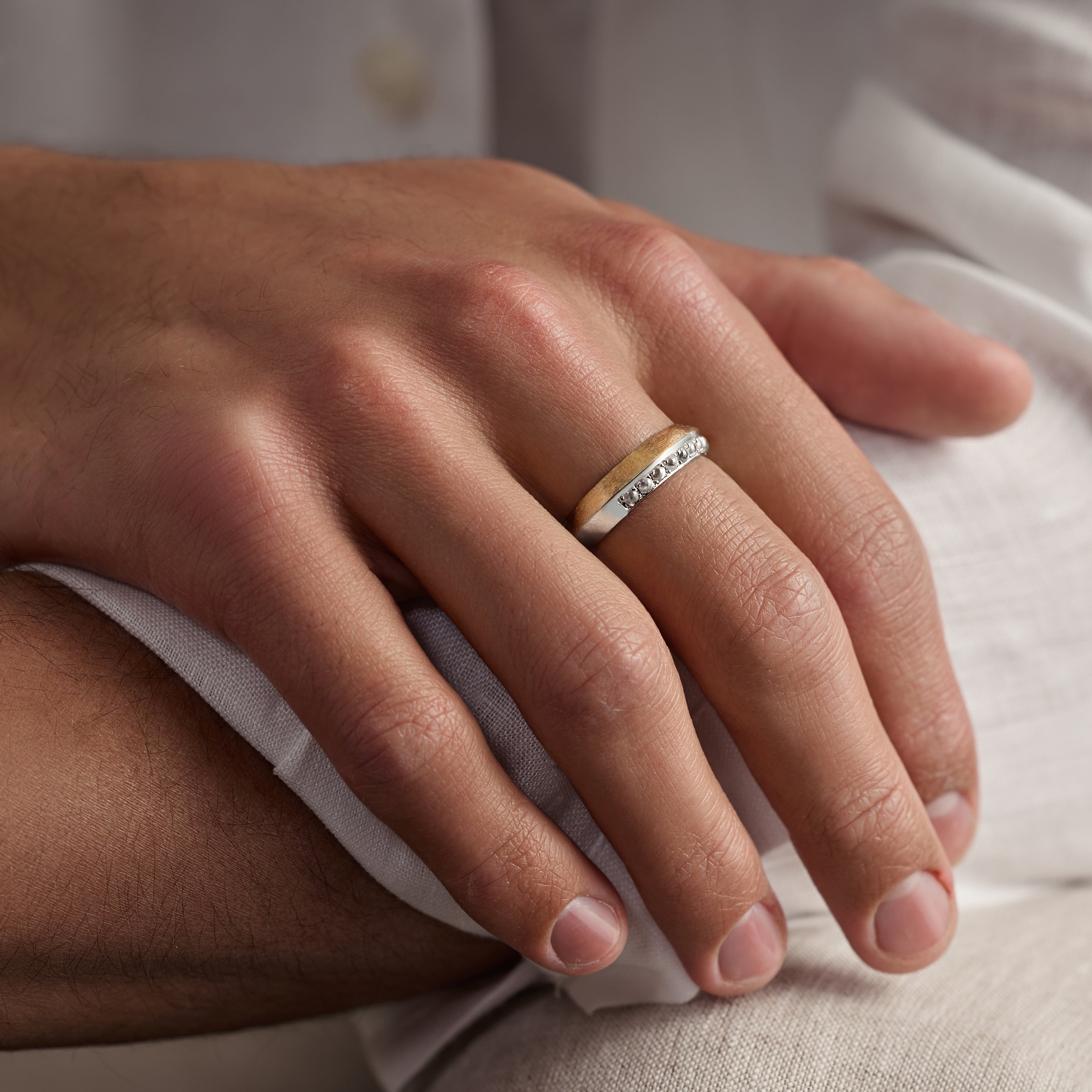 ASCENT: Wide Diamond Band
