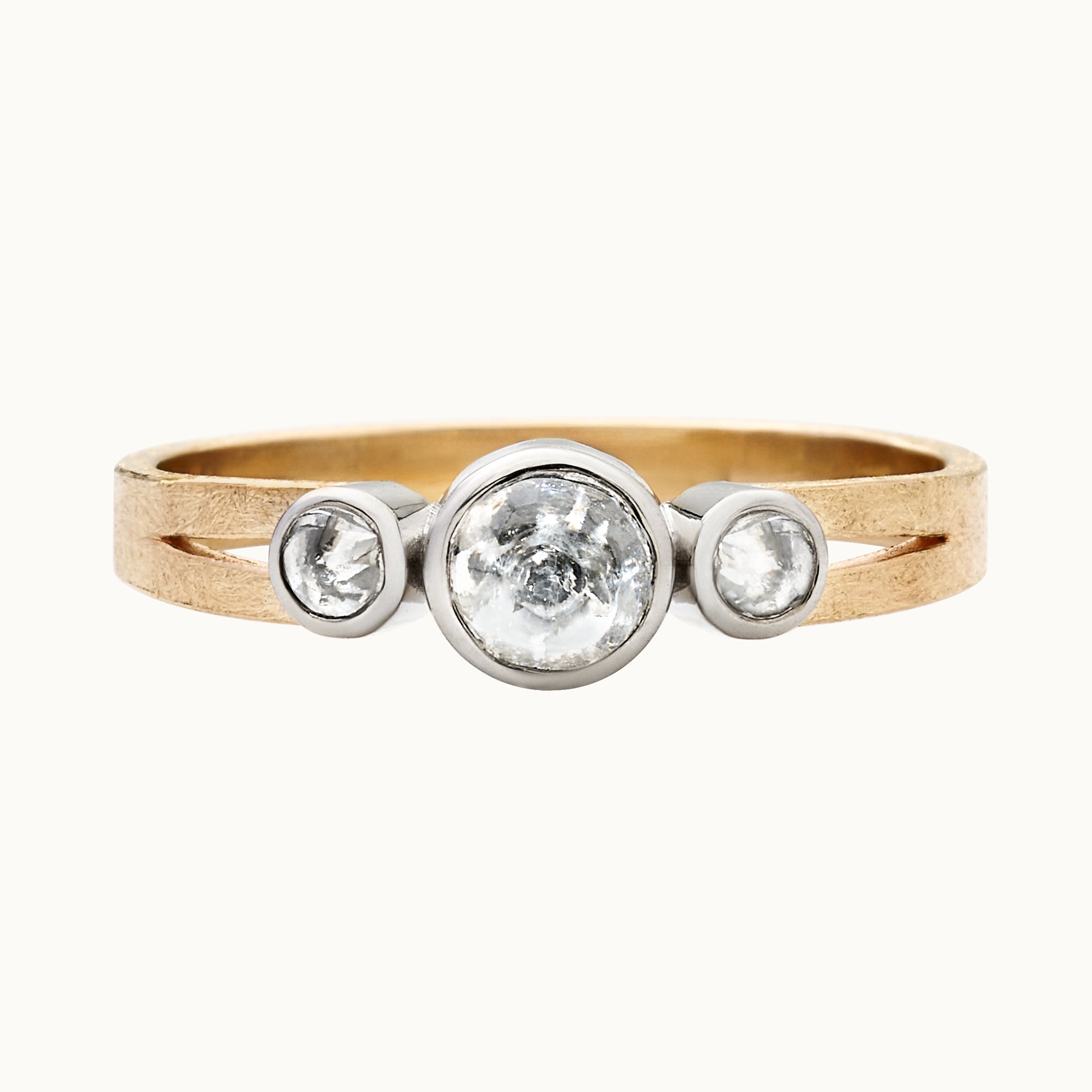 GLACIER: Diamond Three-Stone Ring