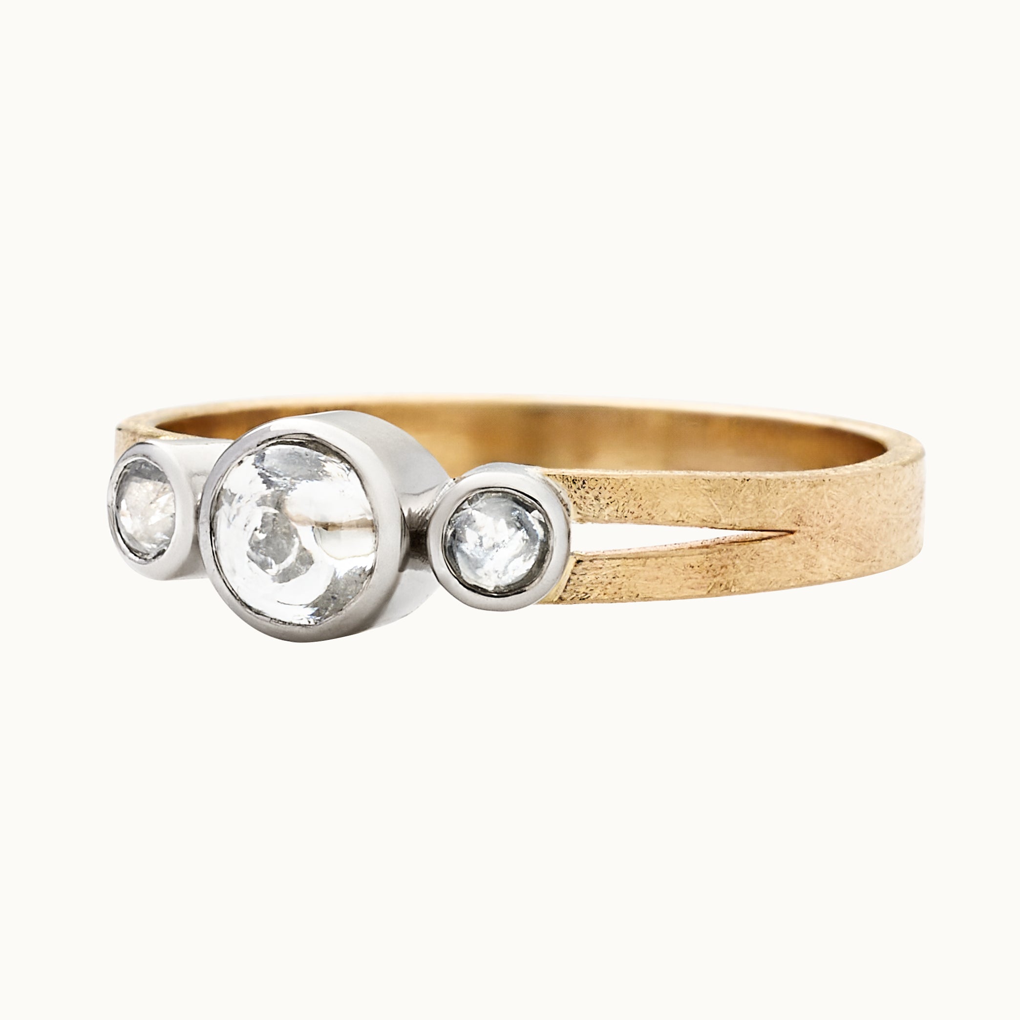 GLACIER: Diamond Three-Stone Ring