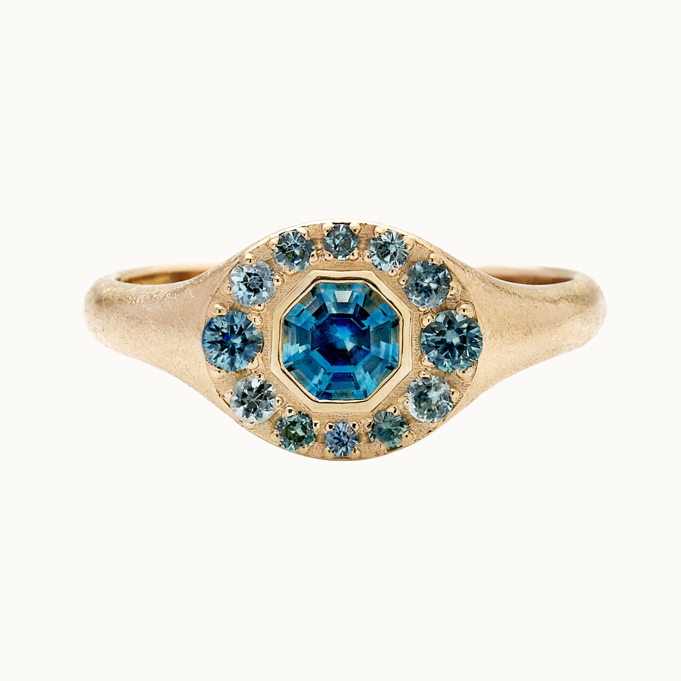 WHIRLPOOL: Sapphire Signet Ring