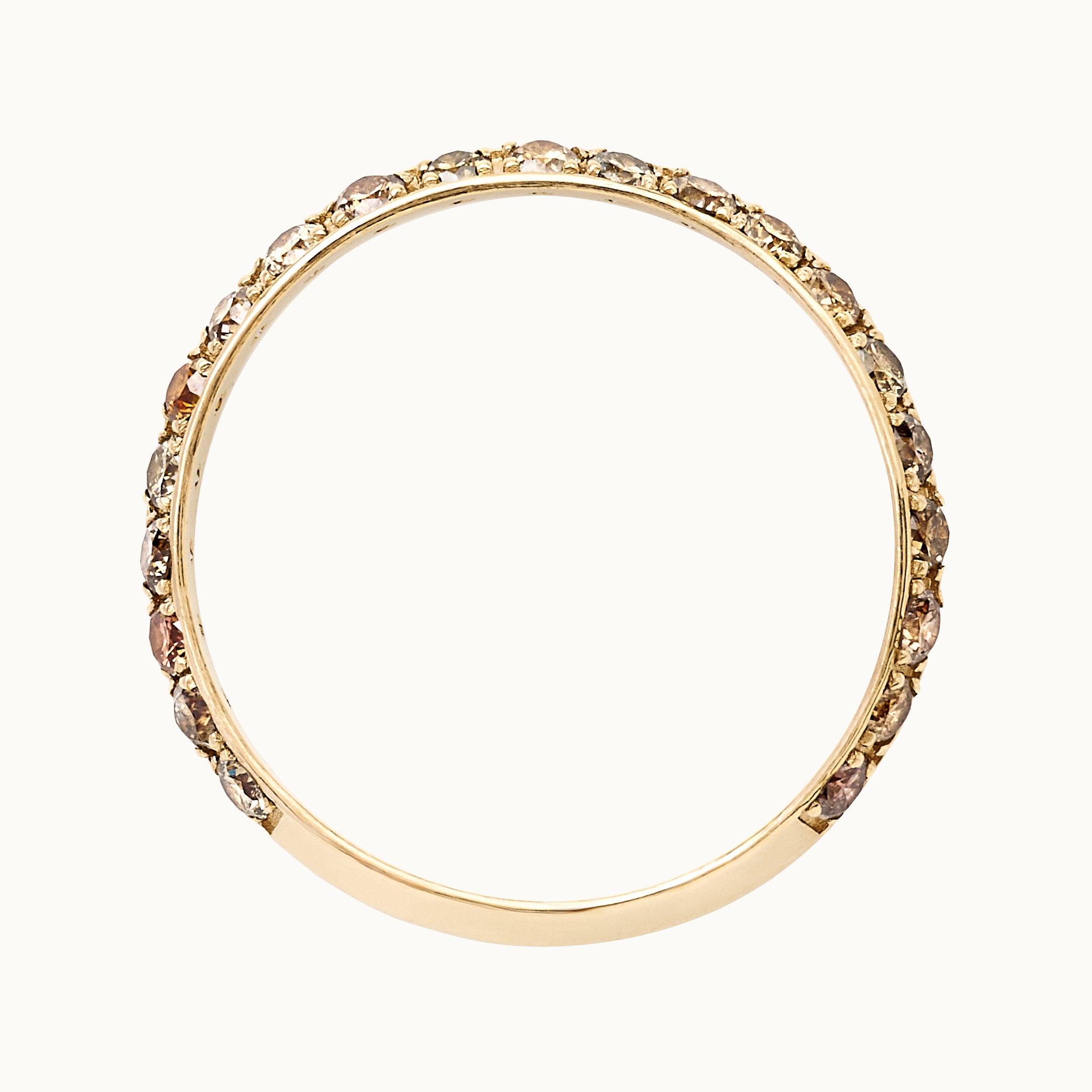 SUNSTROKE: Curved Diamond Eternity Band